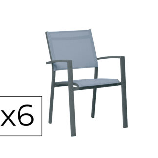 Fiche produit 6 Fauteuils empilables en Aluminium – Umea