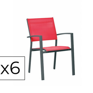 Fiche produit 6 Fauteuils empilables en Aluminium – Umea