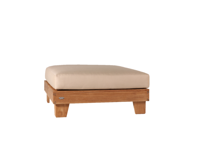 JARDITECK: Table basse / Pouf en Teck Mubally avec coussin en Polyester