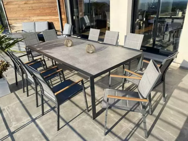 JARDITECK: Table en Aluminium Céramique Orna
