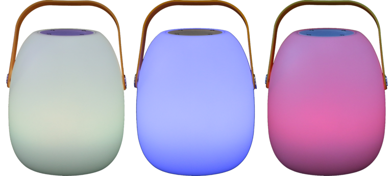 Cette image représente la Lampe led avec enceinte - Luminaria