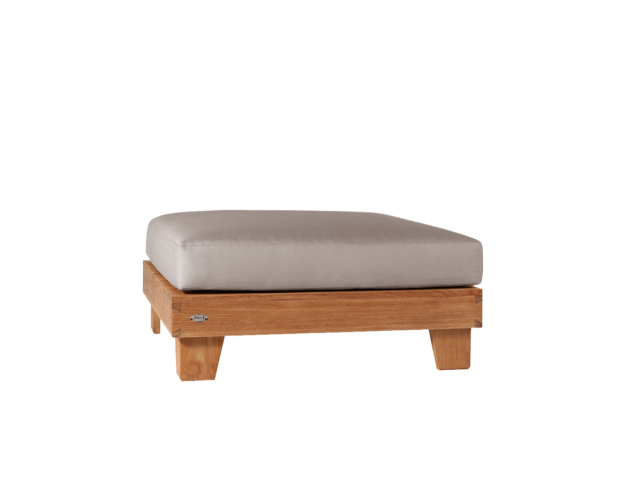 Table basse / pouf en Teck avec coussin polyester - Mubally. Offrez-vous des moments de détente dans votre jardin ou terrasse avec cette table basse/pouf en Teck.