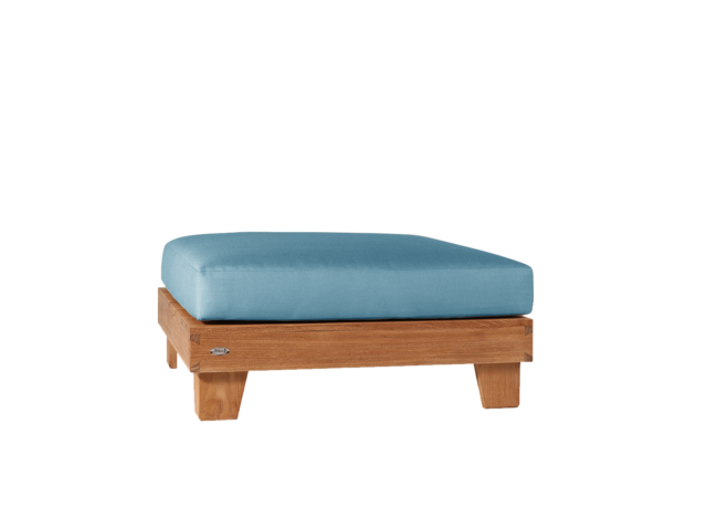 JARDITECK: Table basse / Pouf en Teck avec coussin Sunbrella® Mubally Premium