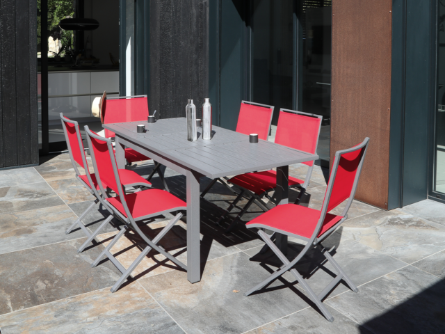 JARDITECK: Chaises pliantes en Aluminium Koge